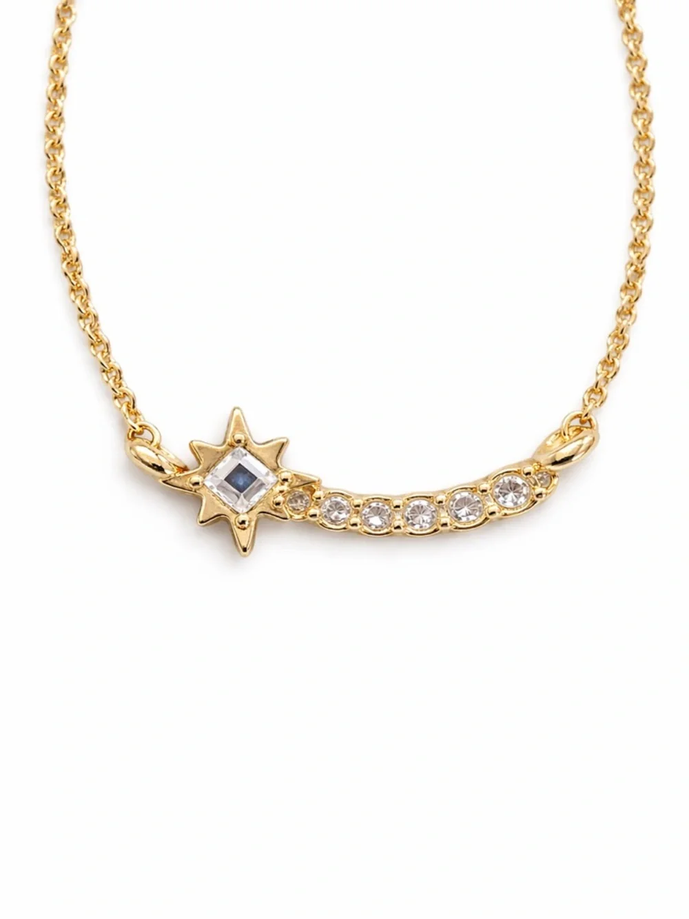Banana Republic Gold Tone‎ Starburst Necklace 18